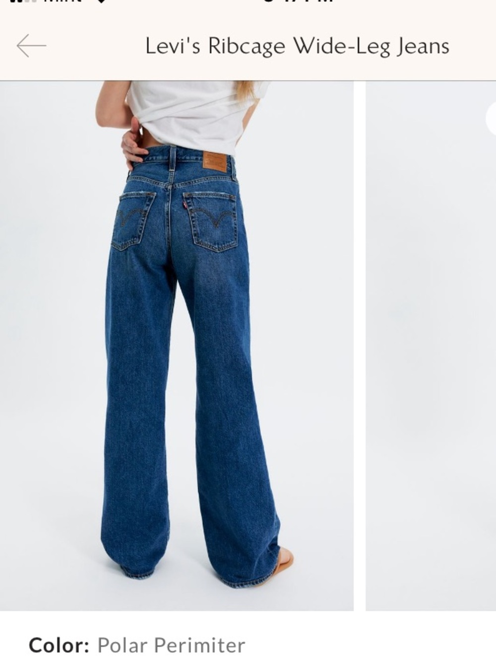 Levi’s ribcage wide leg jeans